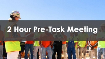 2 Hour Pre Task Meeting Course, In-Person