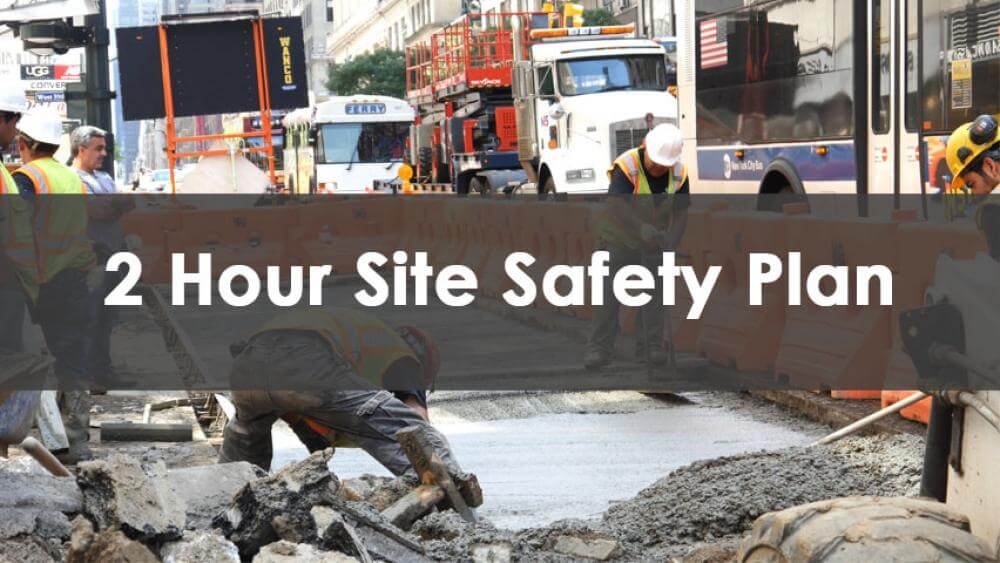 2 Hour Site Safety Plan Course, In-Person