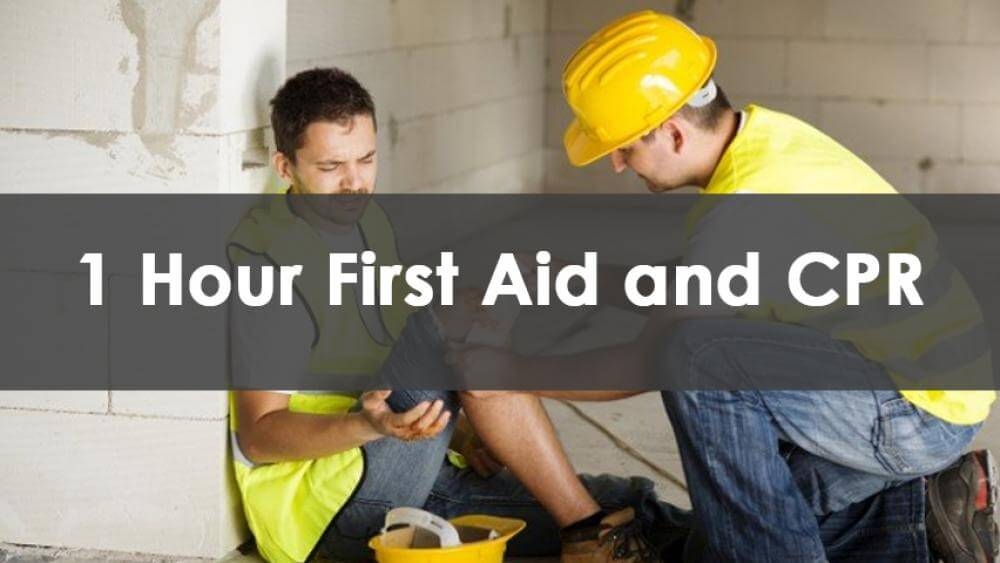 1 Hour First Aid And CPR Training, In-Person